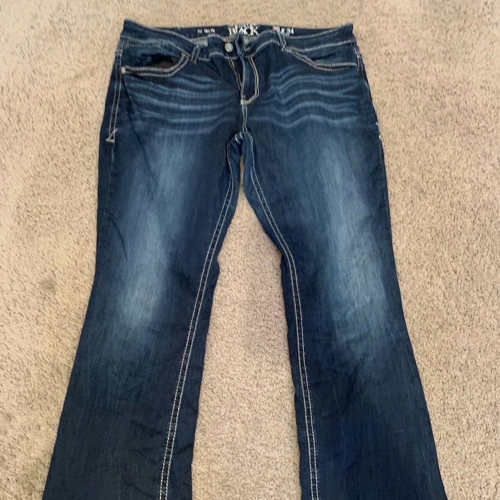 Buckle black jeans